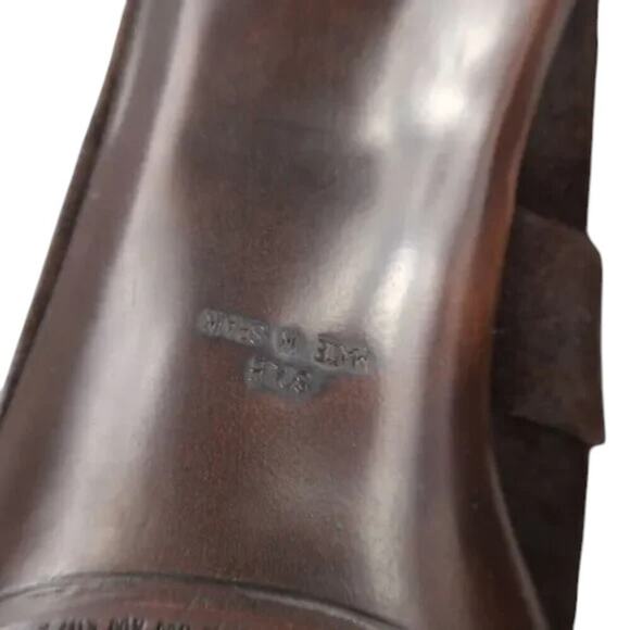 Stuart Weitzman Shoes Womens 8.5 Mule Heel Fashion Studs Buckle Leather Classic - Picture 12 of 15